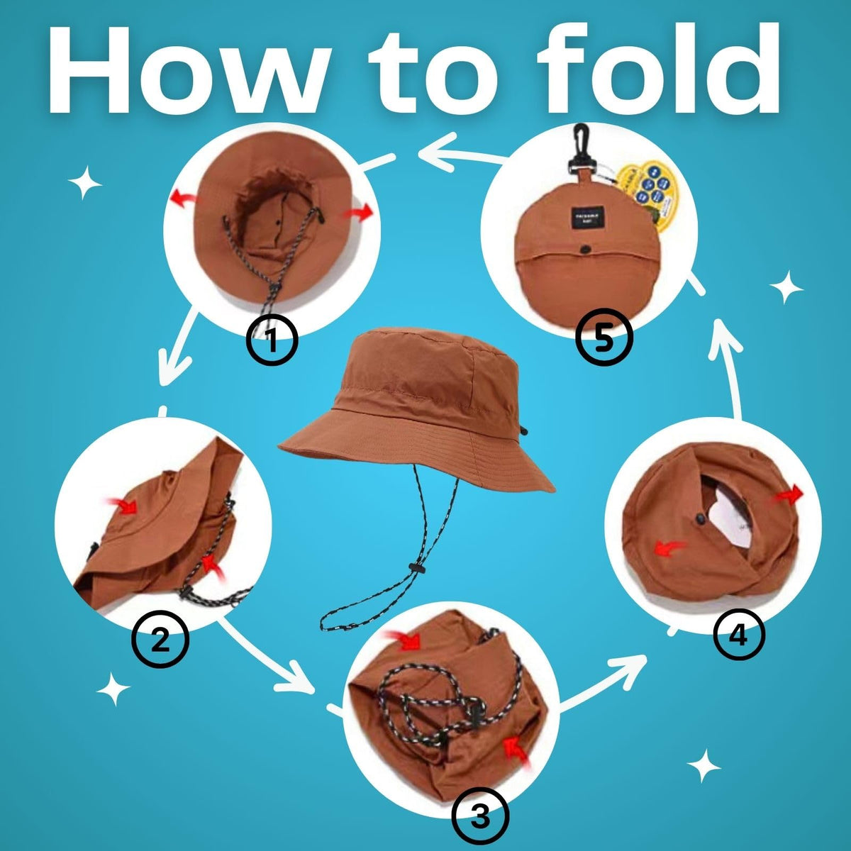 Waterproof Bucket Rain Hat for Women,Foldable Outdoor UV Protection Sun Hats and Quick Dry Boonie Hat