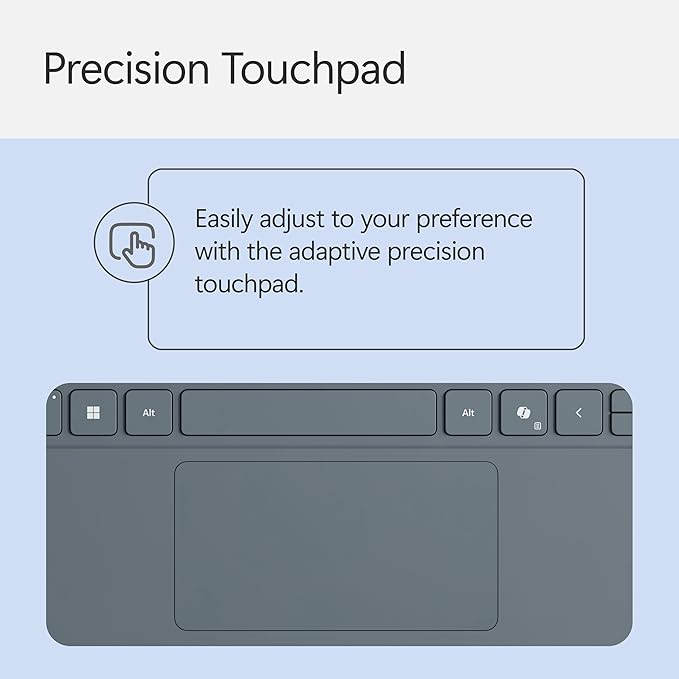 Microsoft Surface Pro Keyboard and Slim Pen 2 Bundle for Surface Pro 12" Device, Alcantara Material, Ocean