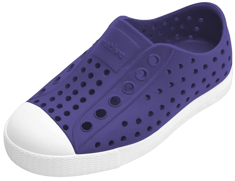 Native Shoes Unisex-Kids Jefferson Sneakers, Glamour Purple/Shell White, 12 Little Kid
