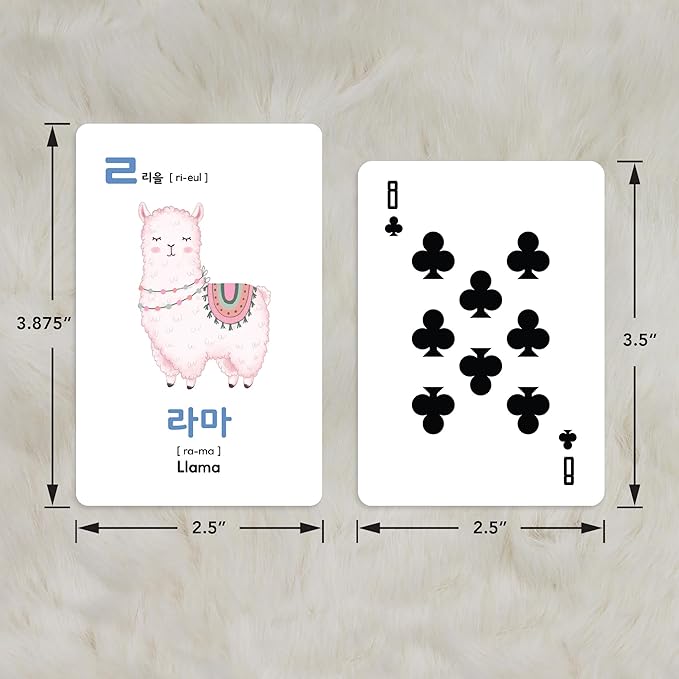 Toddler Korean Flashcards – 55 Fun & Educational Cards for Preschoolers & Beginners