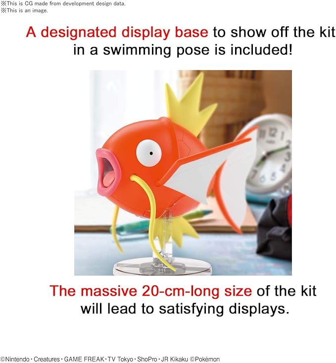 Bandai Hobby - Pokémon - 01 Magikarp, Bandai Spirits Pokémon Big Model Kit