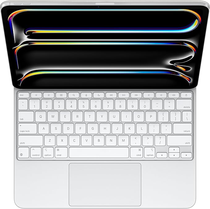 Apple iPad Magic Keyboard Case for iPad Pro 13-inch (M4 and M5), Great Typing Experience, Built-in Trackpad, Function Row, US English - White