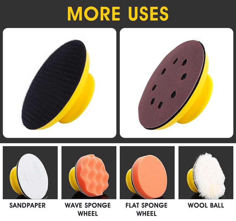 S SATC Sanding Blocks 5 Inch Hook and Loop Sanding Block 2 PCS Round and Mouse Hand Sanding Block for Wood Furniture Restoration Home Arts and Crafts