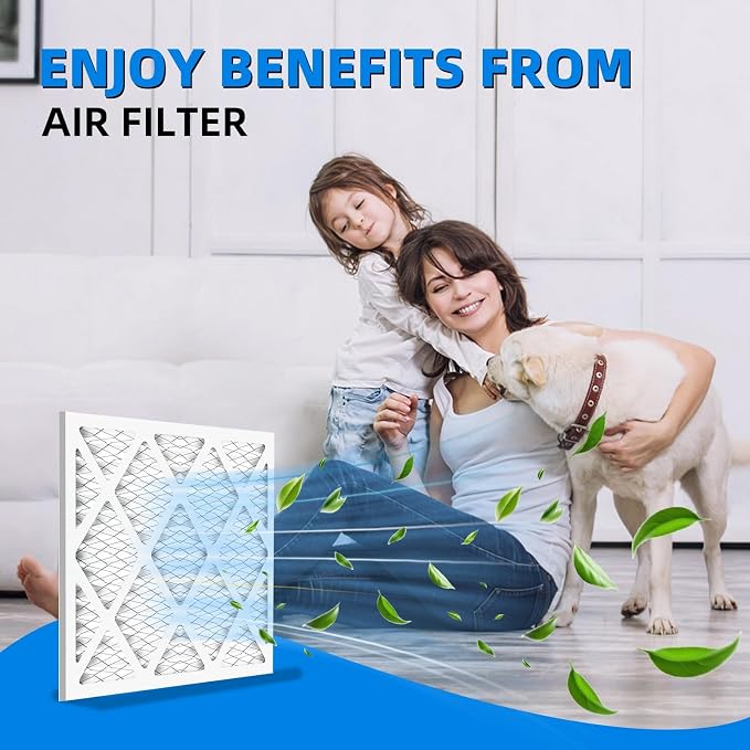 24x24x1 Furnace Air Filters, MPR 1900 & FPR 10, MERV 13 Pleated Air Filter