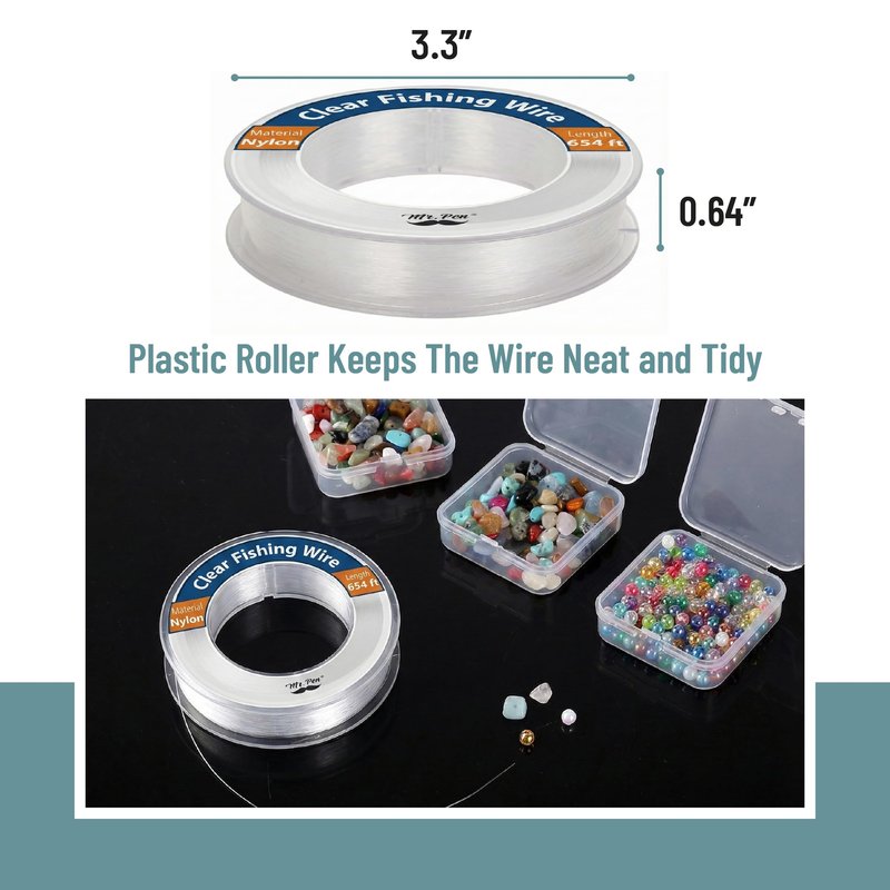 Mr. Pen- Fishing Line Clear, 218 Yard, 1 Pack, Nylon String