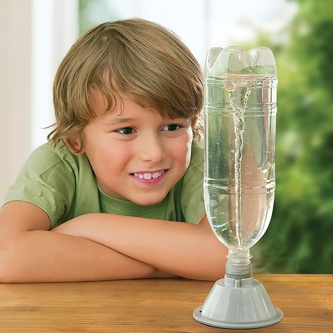 Rhode Island Novelty KidzLabs Thrilling Tornado Maker Kit - Educational Weather Experiment for Kids - Perfect for STEM Classrooms, Science Fairs, and Home Activities