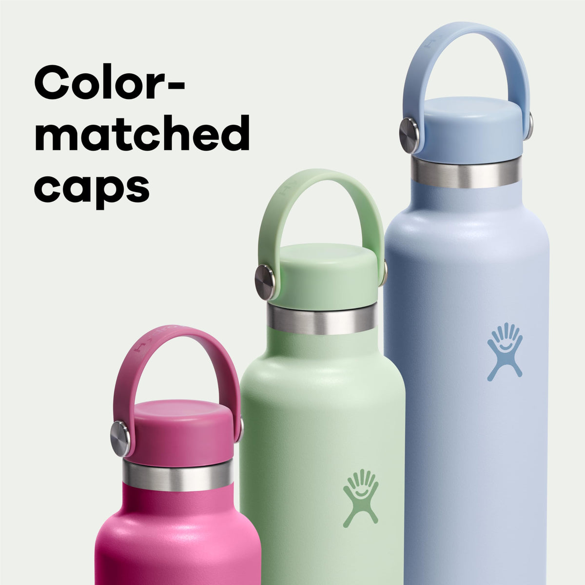 Hydro Flask Water Bottle - Insulated Stainless Steel - Non Spill, Leakproof in 21 Oz Trillium Pink