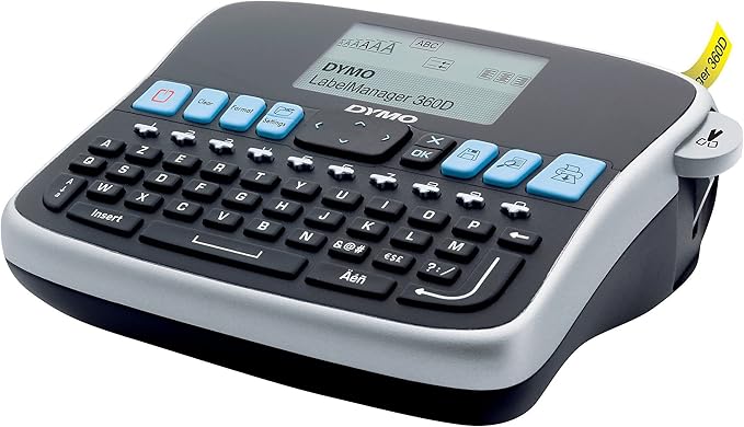 Dymo Portable Label Maker Labeller LM 360D Black/Silver