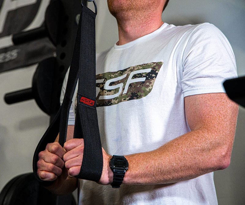 Serious Steel Fitness Ab Strap/Tricep Strap Cable Machine and Resistance Band Attachment