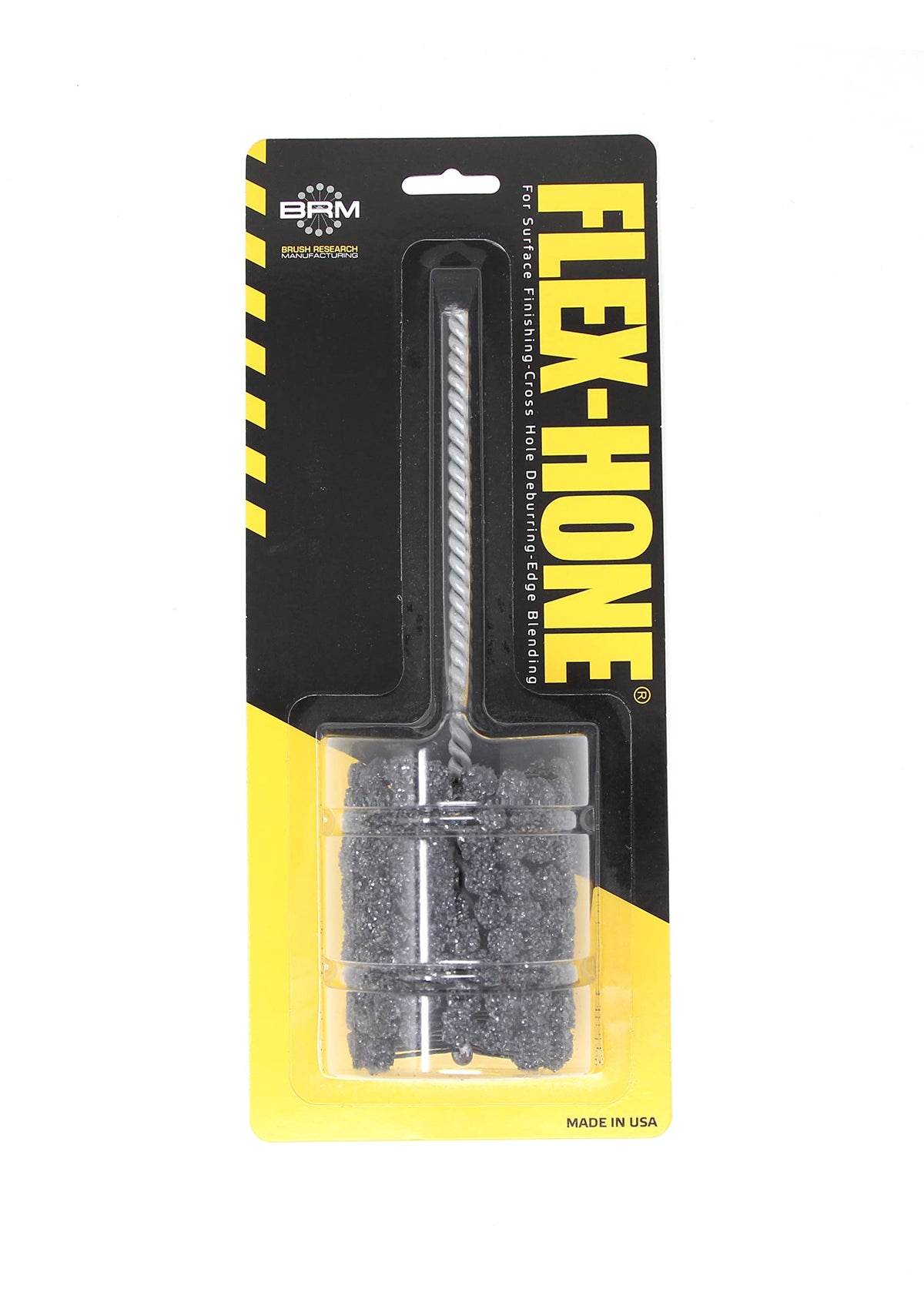 Brush Research BC21212 FLEX-HONE®, 2-1/2" (63.5mm) Diameter, 120 Grit, Silicon Carbide, For Mild Steel, Stainless Steel, Cast Iron and Softer Ferrous Materials