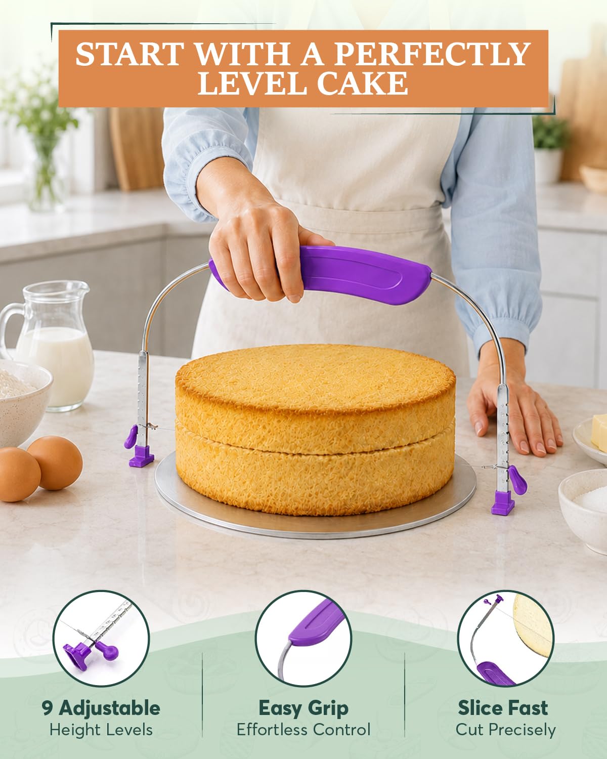 RFAQK 90PCs Cake Decorating Kit for Beginners, Baking Supplies Includes Cake Turntable, Cake Leveler, 24 Icing Piping Tips, 56 Piping Bags, 2 Couplers, Spatulas, Scrapers, Video Course and Booklet