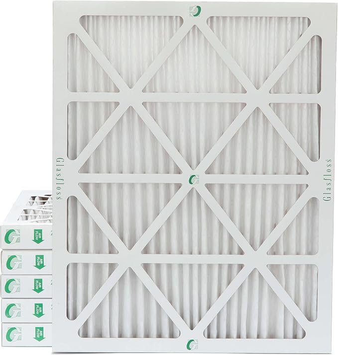 15x20x2 MERV 10 2" Inch Pleated Air Filters By Glasfloss. Box of 6. Actual