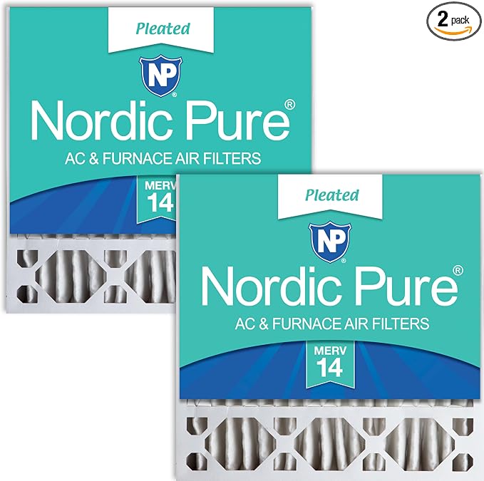 Nordic Pure 20x20x5 Honeywell/Lennox Replacement MERV 14 Air Filters 2 Pack
