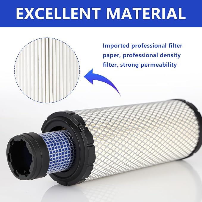 2 PCS P821575 & P822858 Outer Inner Air Filter Set