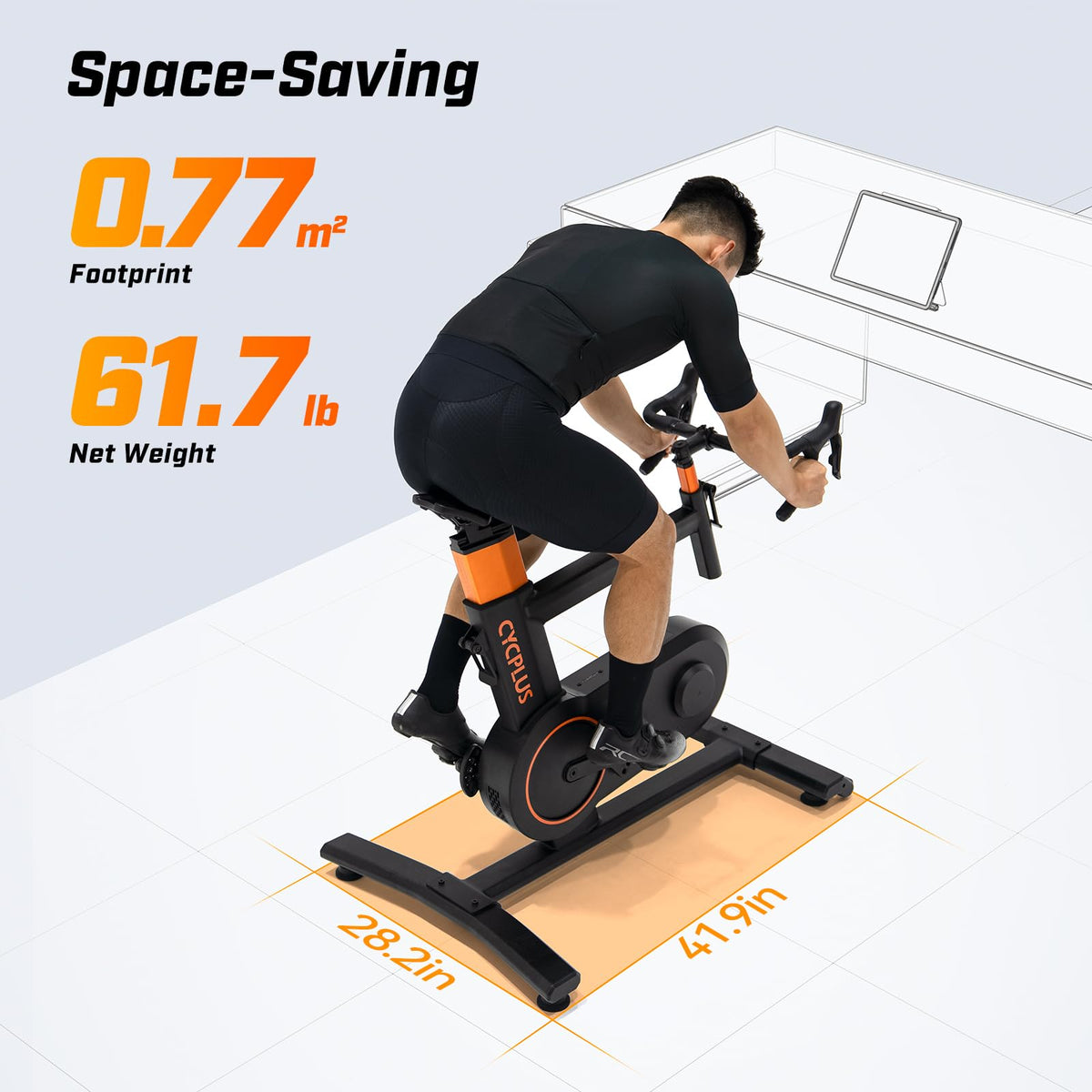 CYCPLUS T7 Smart Bike Trainer, 2200W Brushless Motor, 20% Gradient