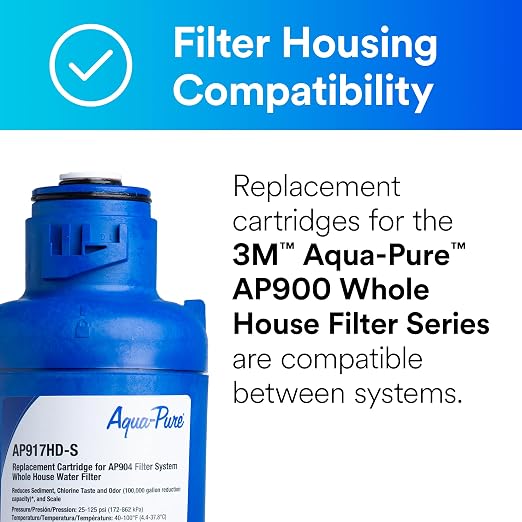 3M Aqua-Pure AP917HD-S Genuine Whole House Sanitary Quick Change Replacement