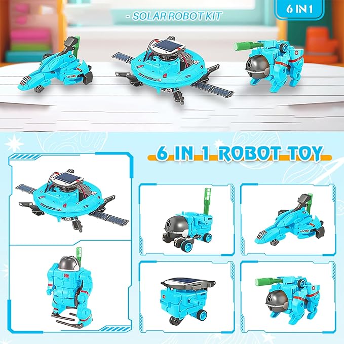 STEM Projects for Kids Ages 8-12, Science Kits, Solar Space Toys Gifts for 8-14 Year Old Teen Boys Girls, 120Pcs Building Experiments Robots for Teenage Ages 9 10 11 12.