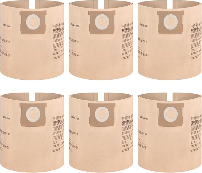 DEWALT DXVA19-4104 Dust Filter Bags, High Efficiency Replacement Bags