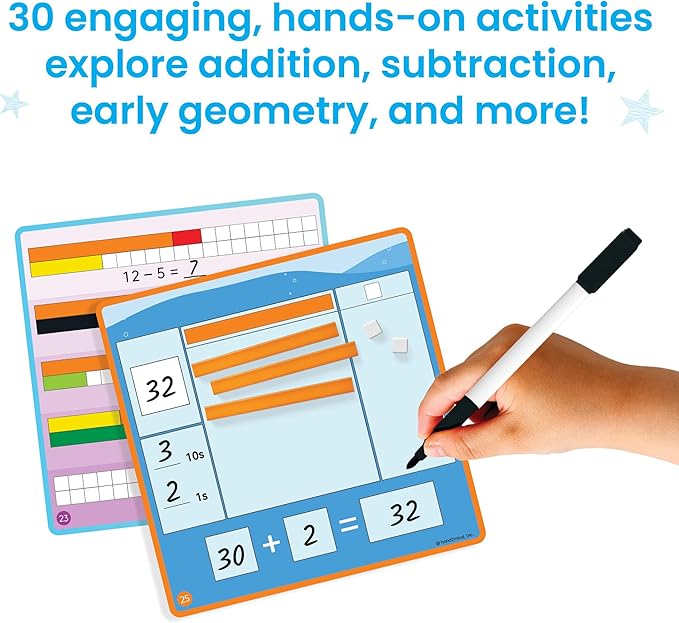 hand2mind Cuisenaire Rods: Early Math Activity Set – Teaching Fraction Bars, Montessori Math Manipulatives, Math Teacher Must Haves Elementary, Kindergarten Homeschool Supplies