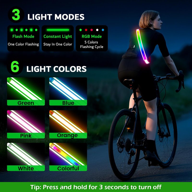 Reflective Sash Gear for Walking at Night,Flashing LED Reflective Belt Safety Lights for Walkers Night Dog Walking Biking Running,High Visibility Rechargeable With Wear 2 Ways for Men Women (Pink)