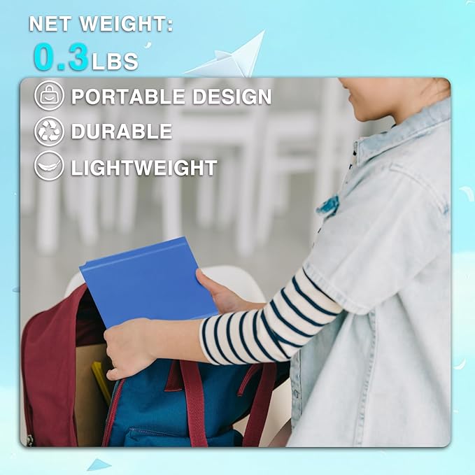 12 Packs A5 Dry Erase Board Back to School Portable Double Sided Folding Whiteboards with Pen Small Dry Erase Board for Study Meeting Doodling Planning Home School Office Classroom