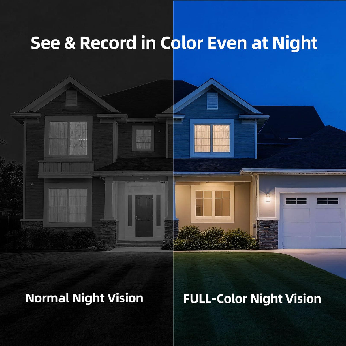 CINMOORE 2.5K Wireless Home Security Cameras 2-Pack, Outdoor WiFi Non-Subscription AI Person Detection, 4MP Color Night Vision, Full Duplex 2-Way Audio, IP66 Waterproof Battery Powered, U.S. AWS Cloud