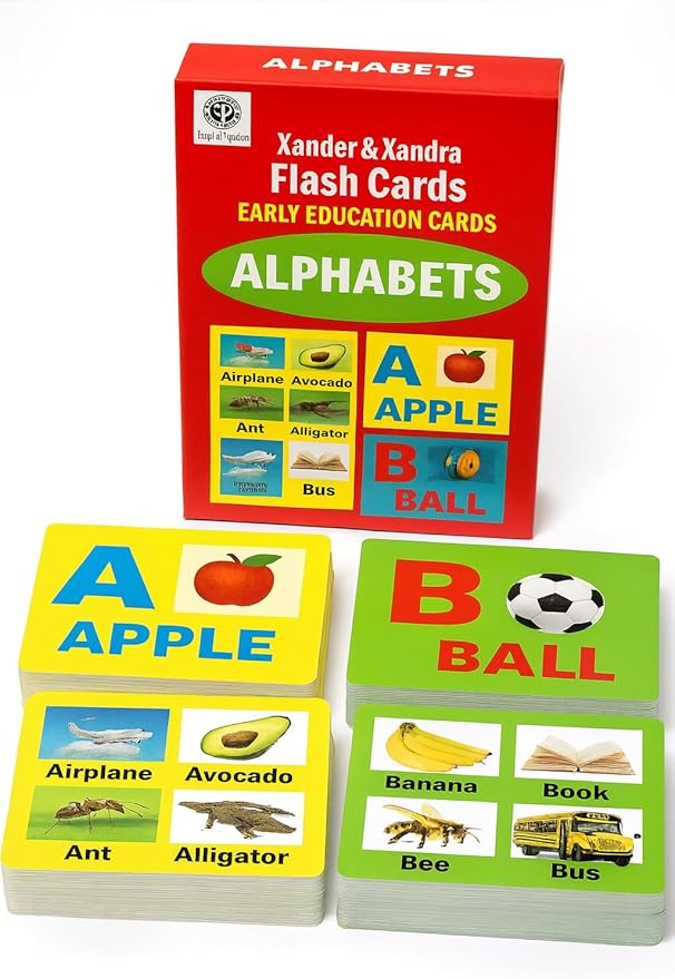 Alphabet Flash Cards for Toddlers | Award-Winning | ABC Flashcards for Baby & Kids|ABC Cards Kindergarten || Large A-Z Learning Letter Animal Color Flashcard for Ages 1-6