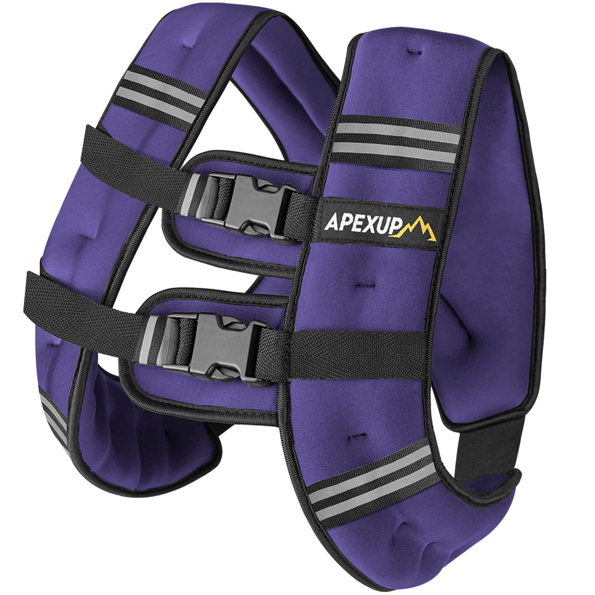 APEXUP 20lbs Weighted Vest Men Women, Weight Vest for Women Workout Equipment for Strength Training Running (Purple)