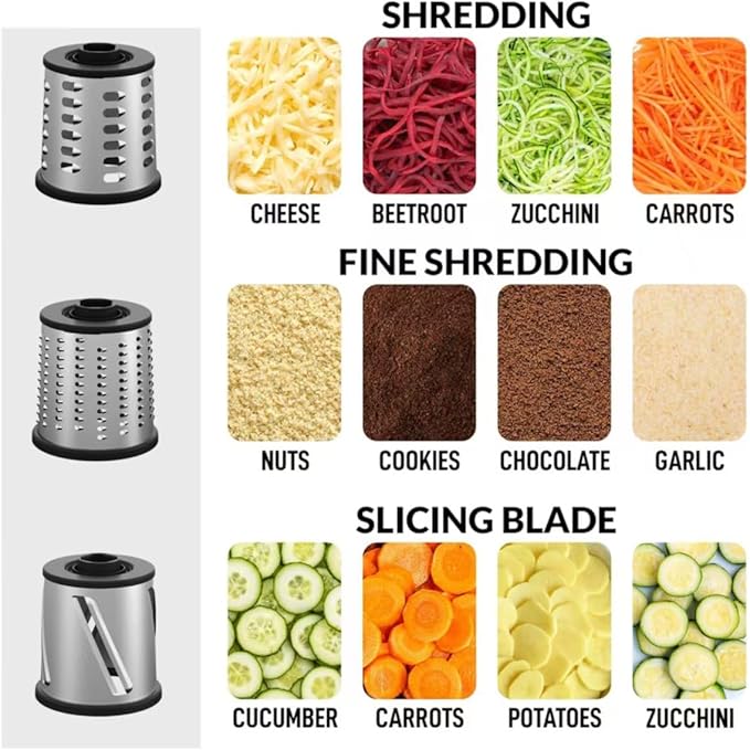 JIUMEXES Rotary Cheese Grater