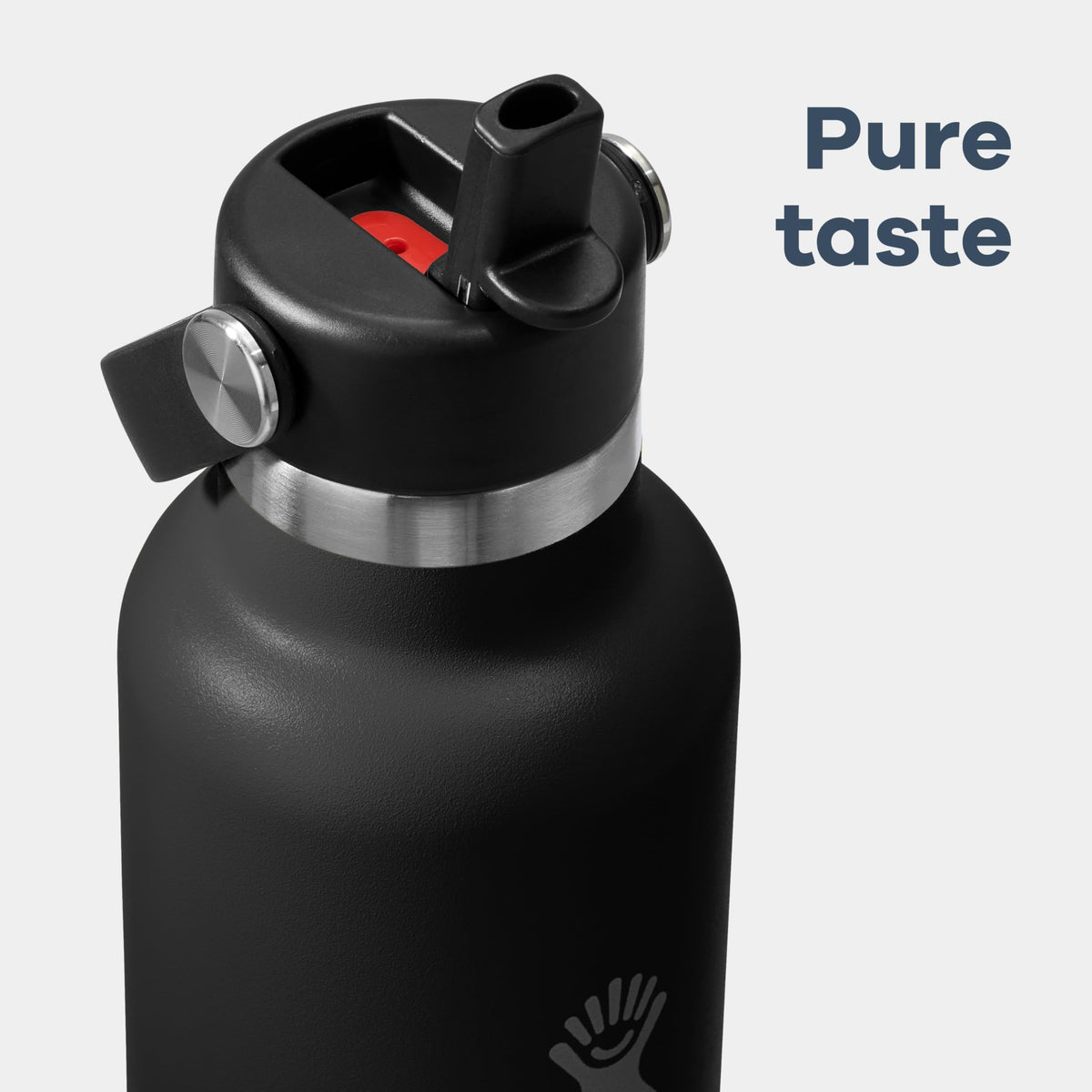 Hydro Flask Water Bottle - Insulated Stainless Steel - Straw Lid, Non Spill, Leakproof in 24 Oz Tonal White