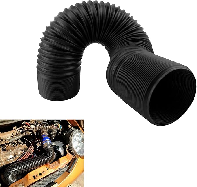 Car Air Intake Pipe, 2.9" Leak-proof Bendable Feed Expansion Hose
