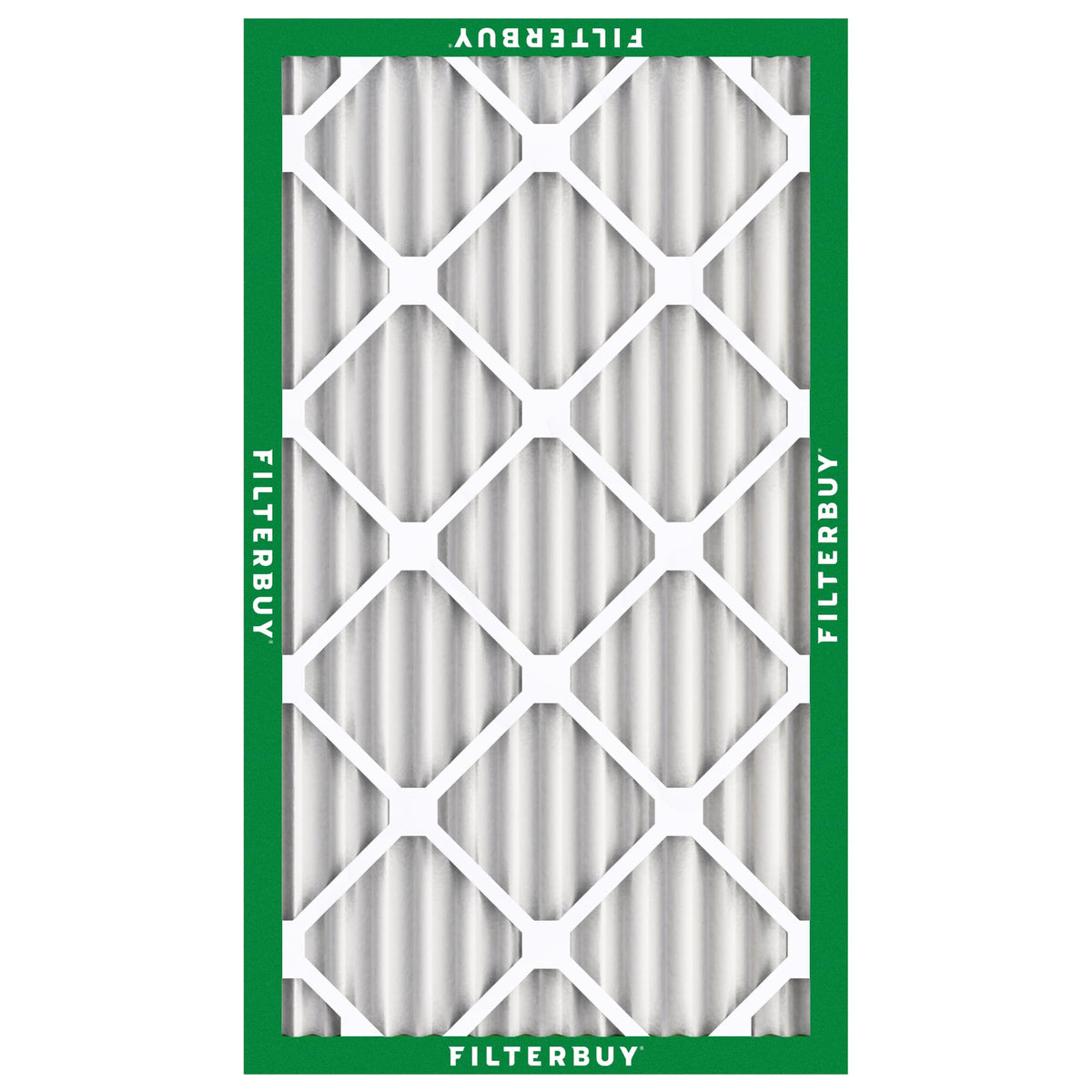 Filterbuy 14x30x2 Air Filter MERV 8 Essential Dust & Allergy Defense (6-Pack), Electrostatic Pleated HVAC AC Furnace Filters Replacement, Made in USA (Actual Size: 13.50 x 29.50 x 1.75)