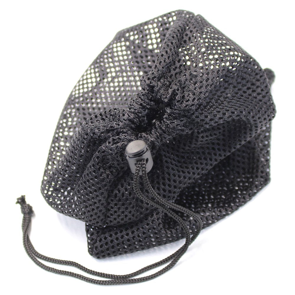 KisSealed 4 PCS Multi Purpose Nylon Mesh Drawstring Storage Ditty Bags for Travel & Outdoor Activity