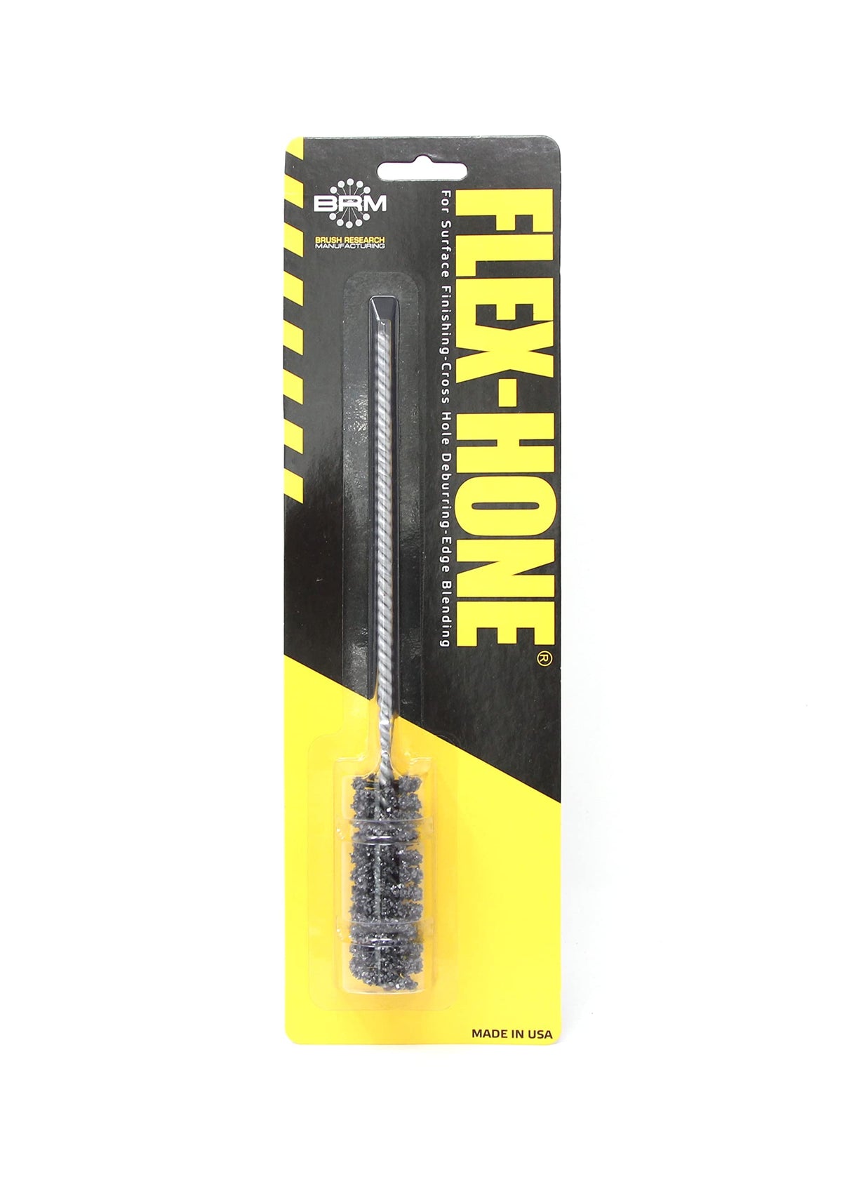 Brush Research BC20M12 FLEX-HONE®, 0.787" (20mm) Diameter, 120 Grit, Silicon Carbide, For Mild Steel, Stainless Steel, Cast Iron and Softer Ferrous Materials