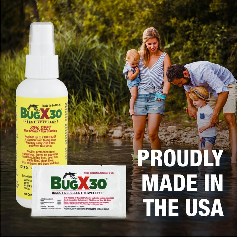 CoreTex Bug X 30 Insect Repellent Spray with 30% DEET - 2oz Bottle of Insect Repellent Spray Repels Biting Insects for up to 7 Hours