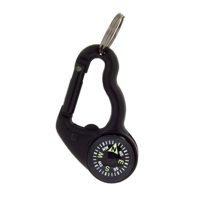 Sun Company MagniComp - Compass/Magnifier Carabiner | Carabiner with Luminous Compass and Foldaway Magnifying Glass