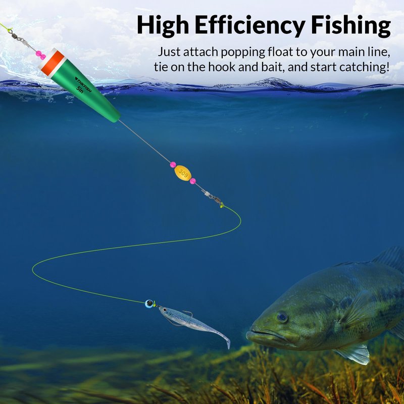 THKFISH Fishing Floats Bobbers 4PCS Green 35g