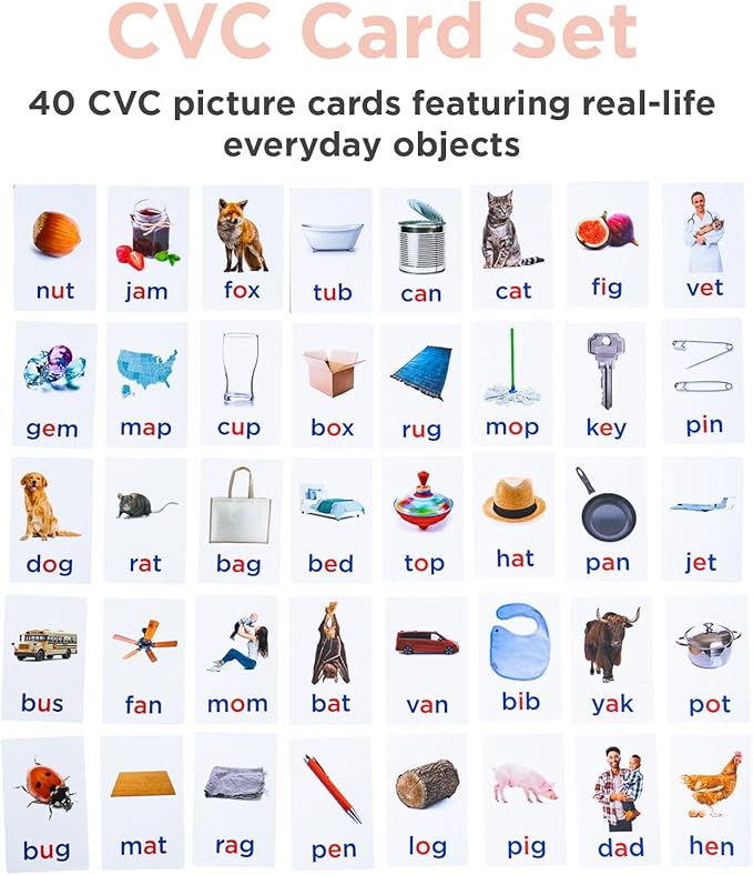 Magnetic Foam Letters for Kids - Classroom Alphabet Letters Kit 284 Pcs with CVC Cards - Classic ABC Board Magnets