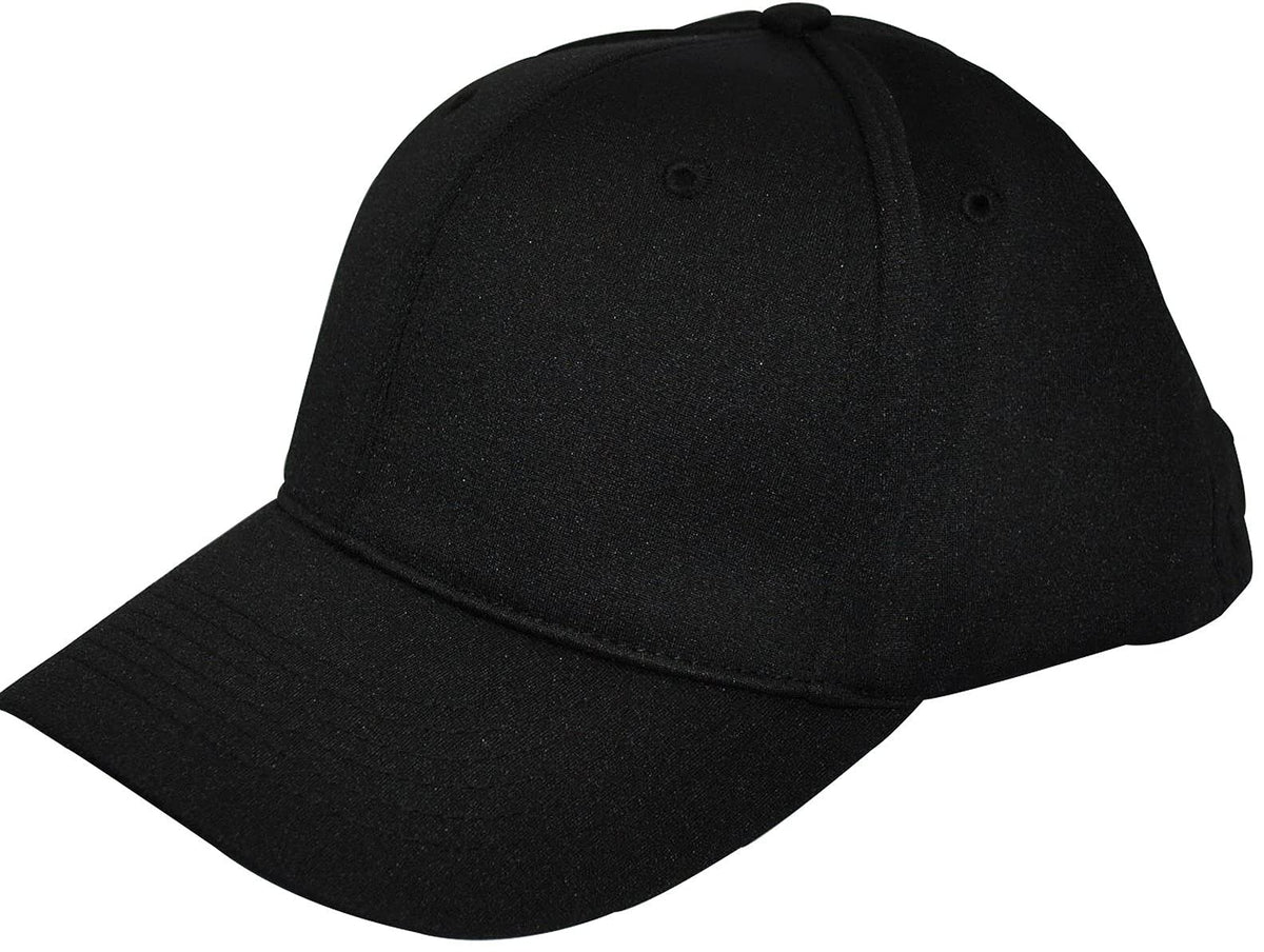 Smitty | HT-306 | 6 Stitch Flex Fit Umpire Hat | Baseball Softball Umpire Choice (Black, Medium (7 1/4-7 1/2))