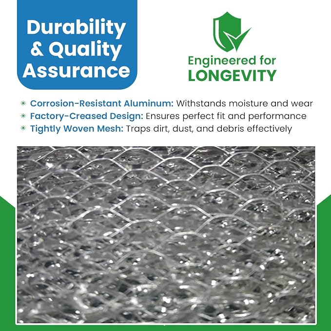 Filter Everything Washable Aluminum Air Filter – 12 x 24 x 1 – Permanent
