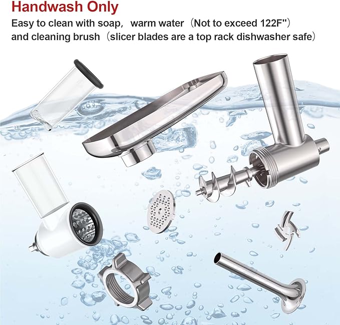 COFUN Meat Grinder & Slicer Shredder Attachments for KitchenAid