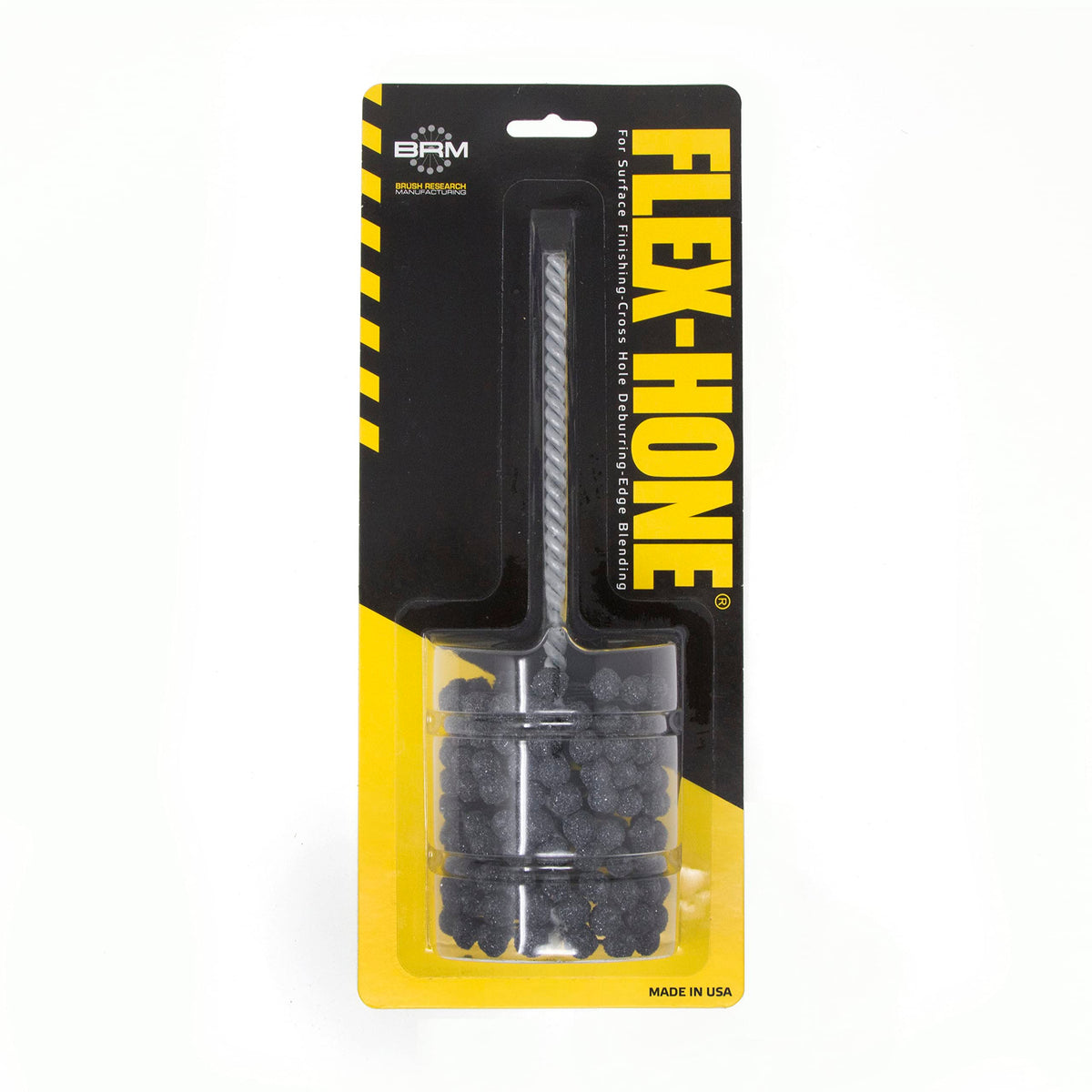 Brush Research BC21212 FLEX-HONE®, 2-1/2" (63.5mm) Diameter, 120 Grit, Silicon Carbide, For Mild Steel, Stainless Steel, Cast Iron and Softer Ferrous Materials