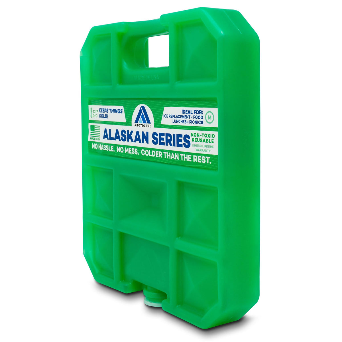 Arctic Ice Alaskan Series Long Lasting Reusable Ice Pack - Freezes at 32° Fahrenheit - Keeps Food & Drinks Cool Without The Risk of Freezing, Medium 1.5 lbs