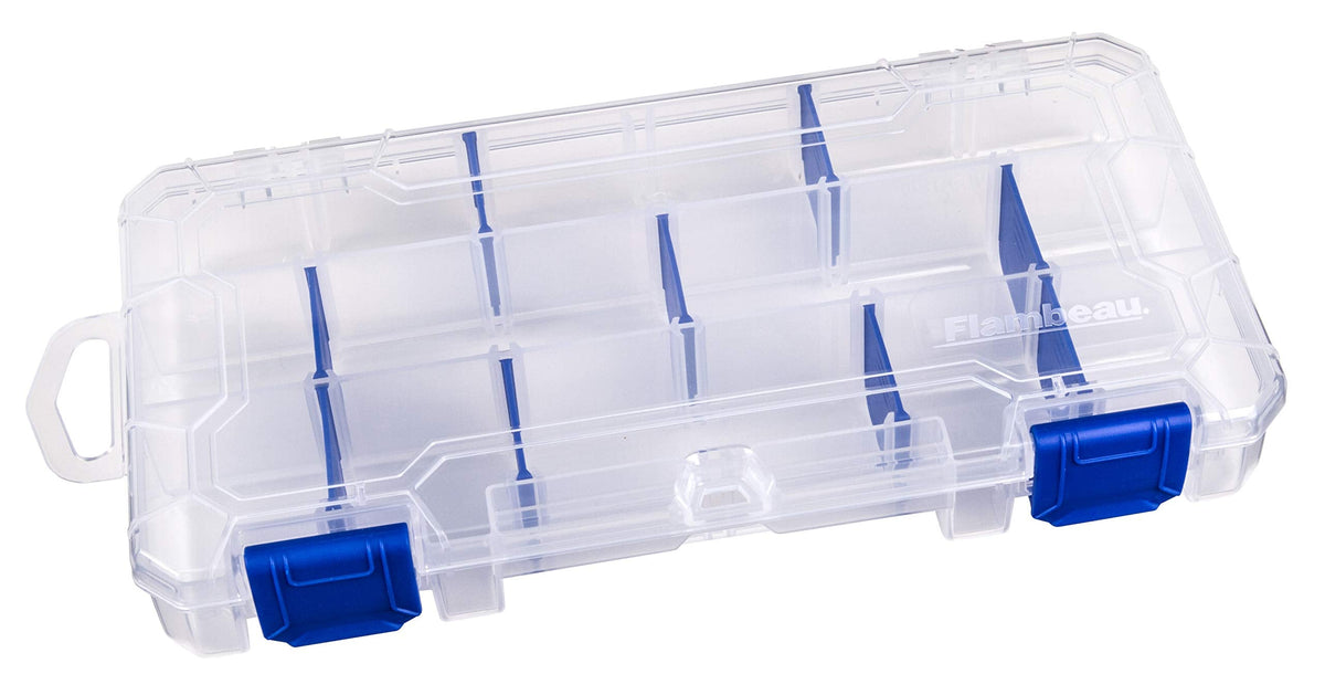 Flambeau Outdoors 3003 Tuff Tainer, Fishing Tackle Tray Box, Includes [9] Zerust Dividers, 18 Compartments - 9.125" x 5" x 1.25"