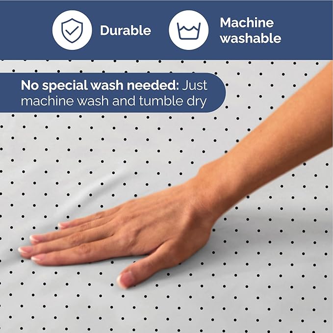 Blue Polka Dots Bed Sheet Set – 1 Flat & 1 Fitted Sheet & 1 Pillowcase w/ Deep Pockets – Polka Dot Bedding - Wrinkle & Fade Resistant - Soft, Breathable & Cooling - Comfy, Luxury Bed Set - Twin XLSize