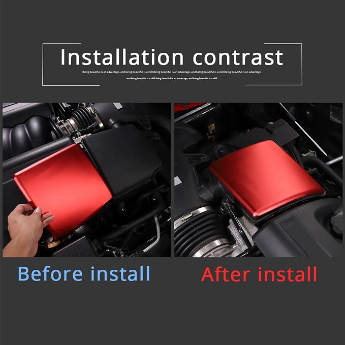 PIUGILH Engine Air Filter Heat Shield Cover Fit