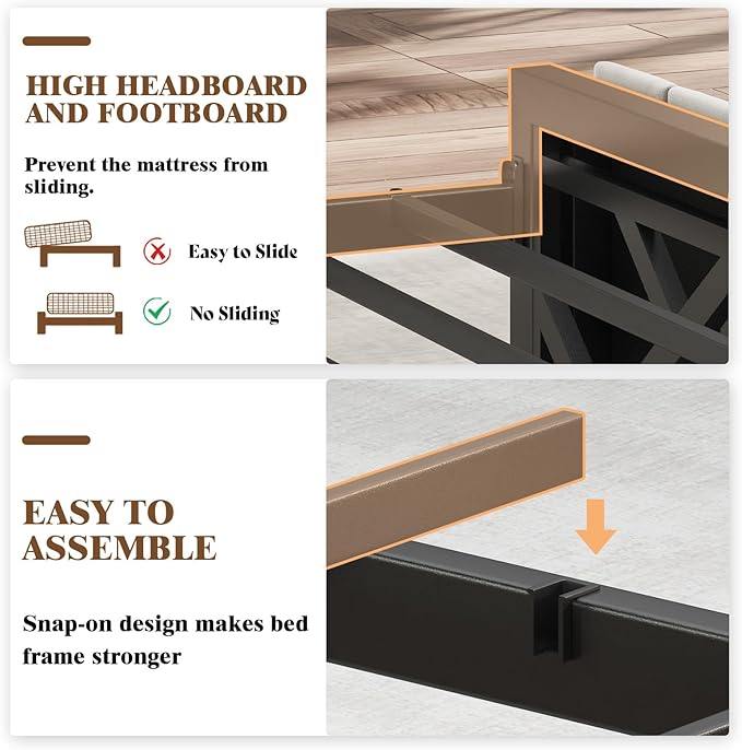 Queen Bed Frame with Folding Bench and Charging Station, Velvet Upholstered Headboard with LED Light and Storage Shelf, Heavy Duty Metal Slats/No Box Spring Needed/Easy Assembly, Beige