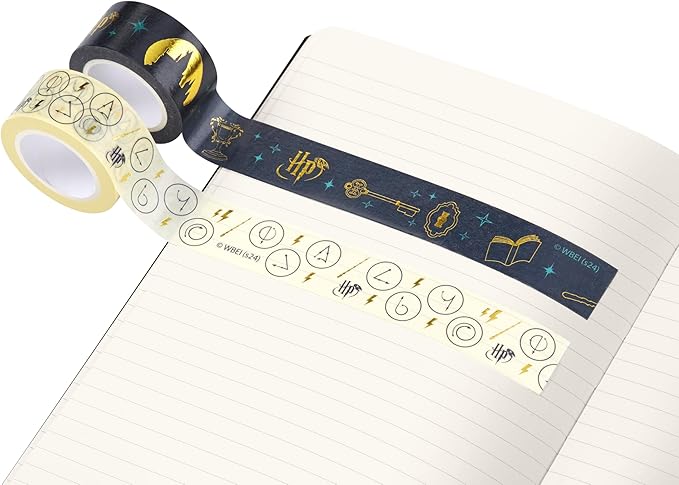 Moleskine Wizarding World Harry Potter Limited Edition Spells Collection Washi Tape, Set of 2 Rolls