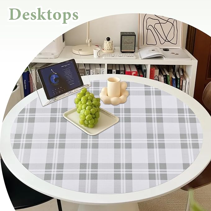 Drawer and Shelf Liner for Kitchen Cabinet: 12 in X 30 Ft Non Slip Waterproof Shelf Paper Non Adhesive Refrigerator Liners Light Grey Lattice Easy Liners for Bathroom