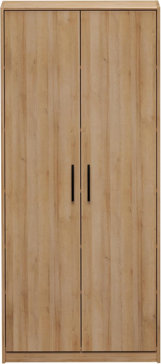 Prepac 72" Tall Storage Cabinet with Doors and Shelves – Wood Utility Cabinet for Garage, Office, or Pantry